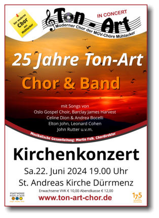 Kirchenkonzert 25 Jahre Ton-Art